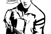 printable elvis coloring pages