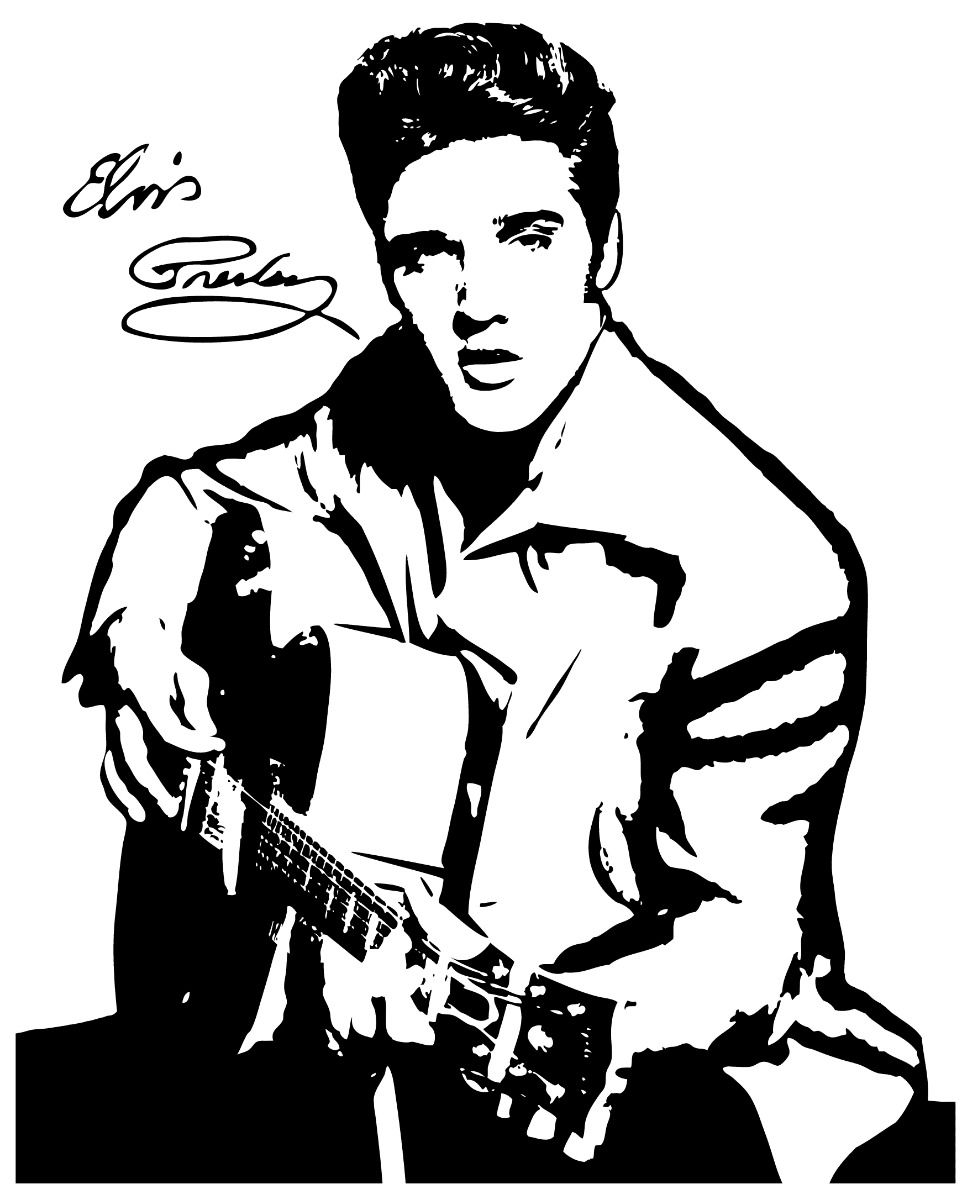 printable elvis coloring pages