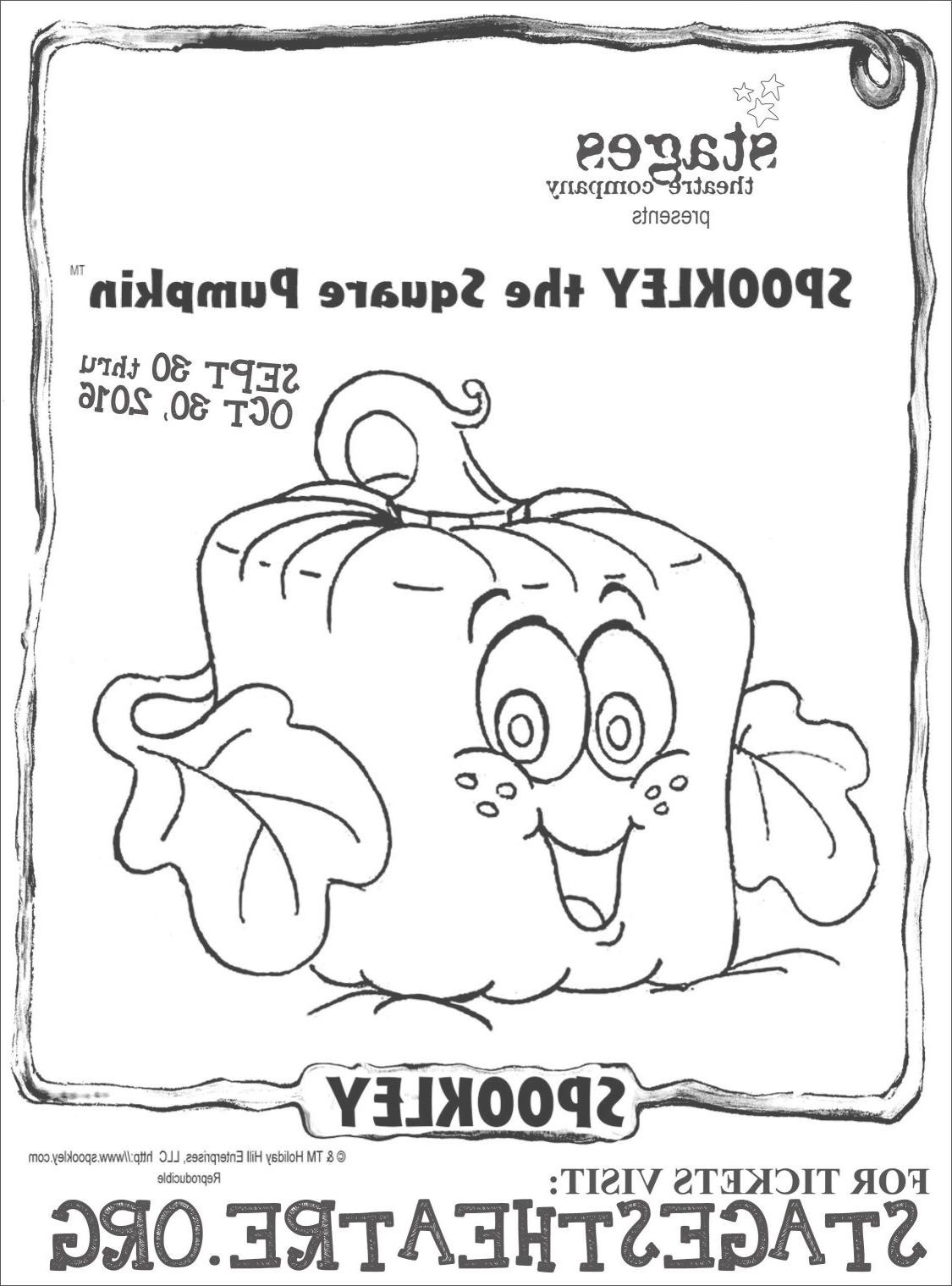 five little pumpkins coloring page