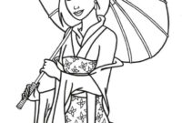 mulan coloring page