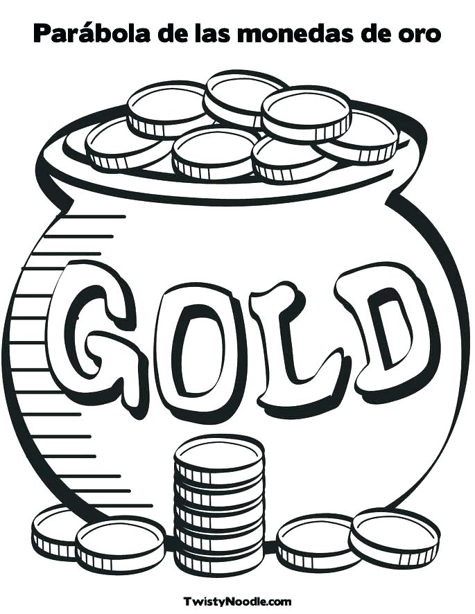 Gold Coins Coloring Pages at GetColorings.com | Free printable