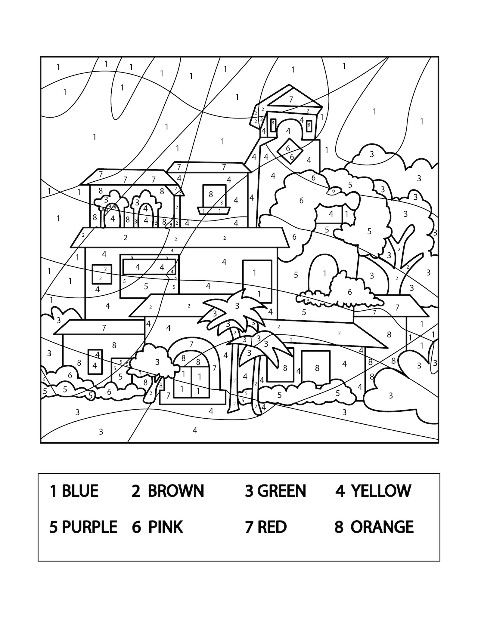 encanto house coloring pages