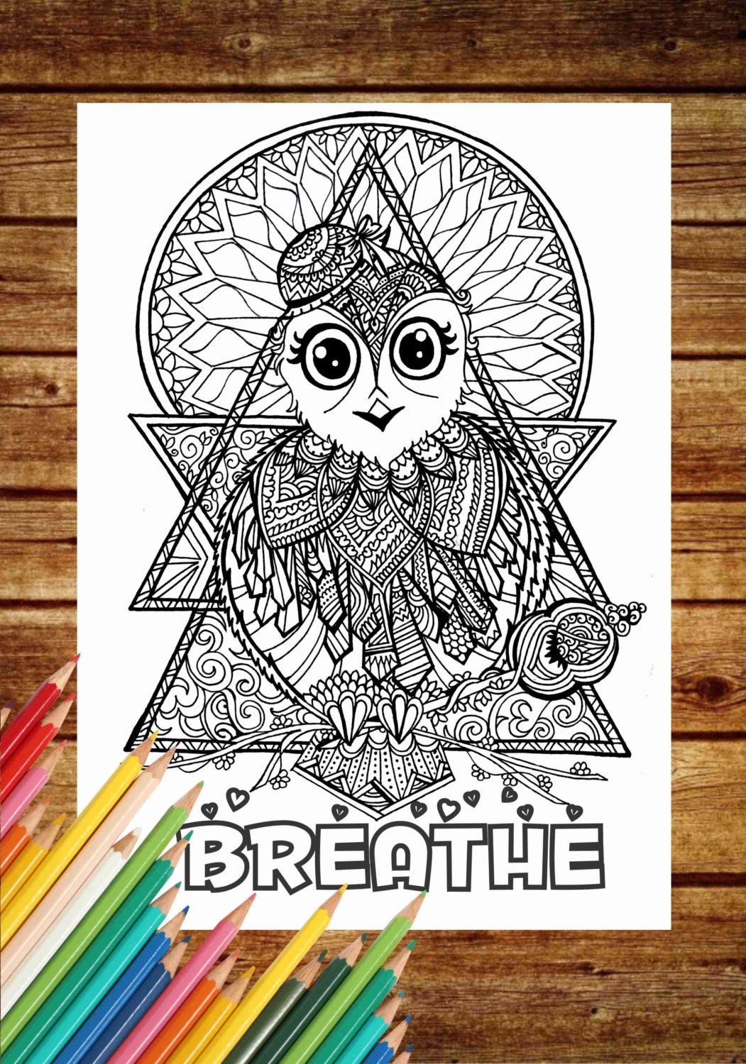 breathe coloring page