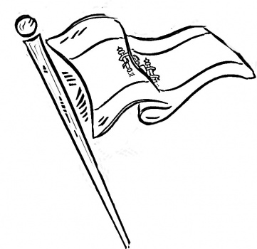 spanish flag coloring page