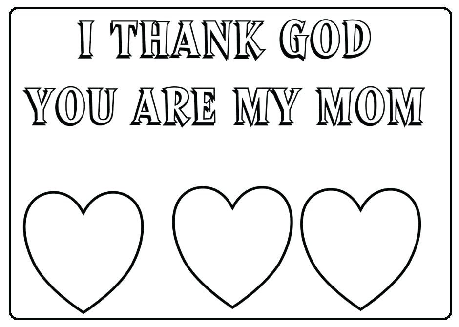 i love mommy coloring page