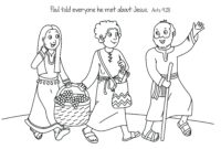 missionary coloring page