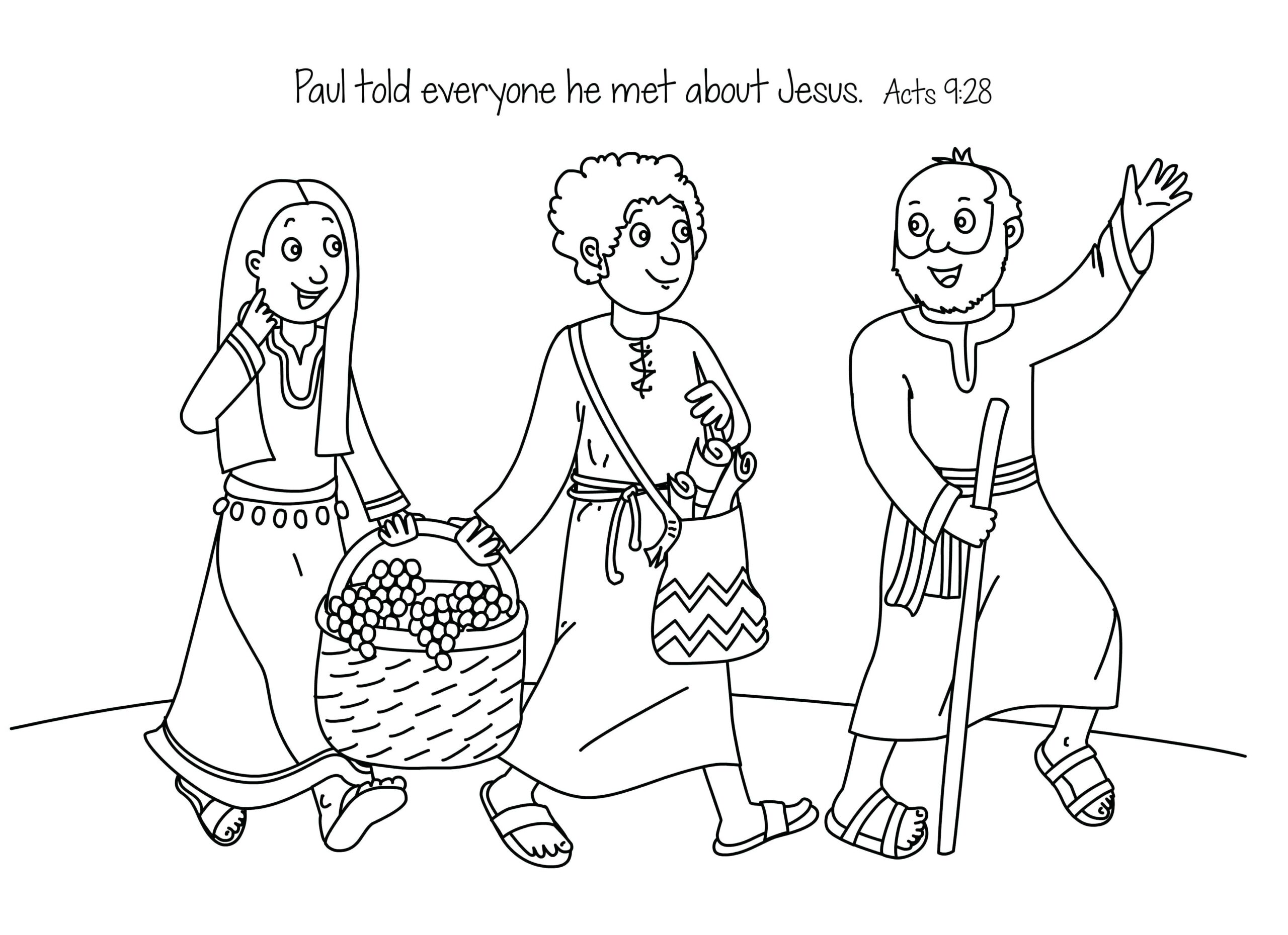 missionary coloring page