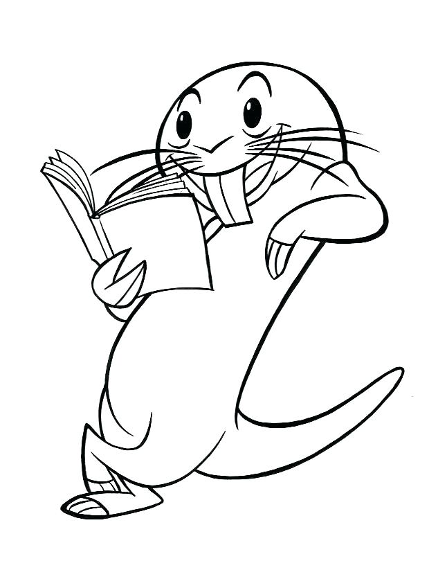 mole coloring page