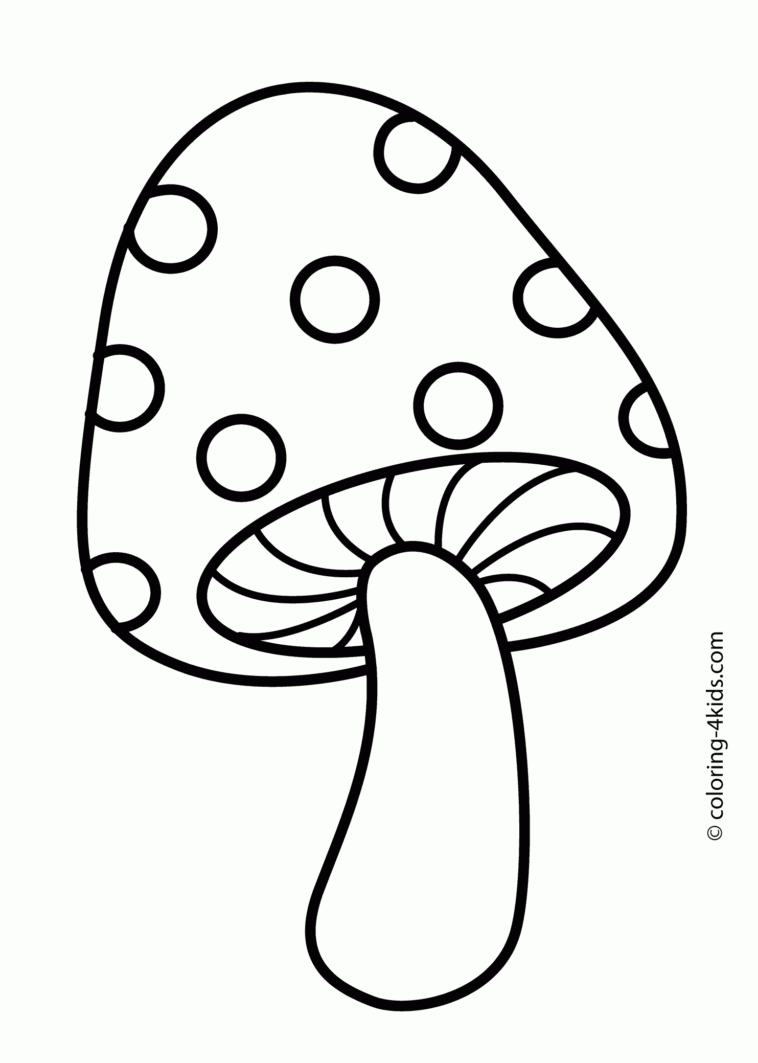 coloring pages mushroom