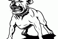 pitbull coloring pages