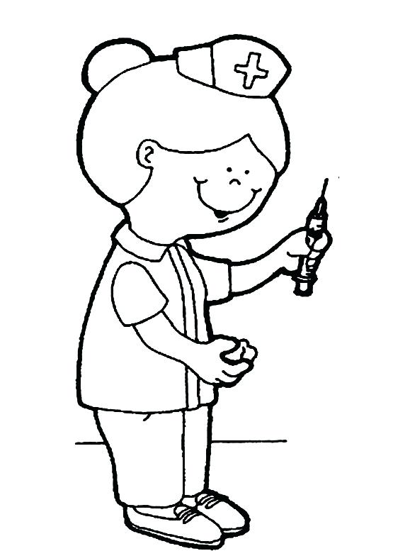 nurse coloring pages