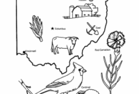 ohio state coloring page