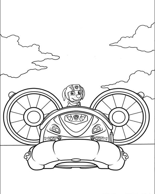 paw patrol zuma coloring pages