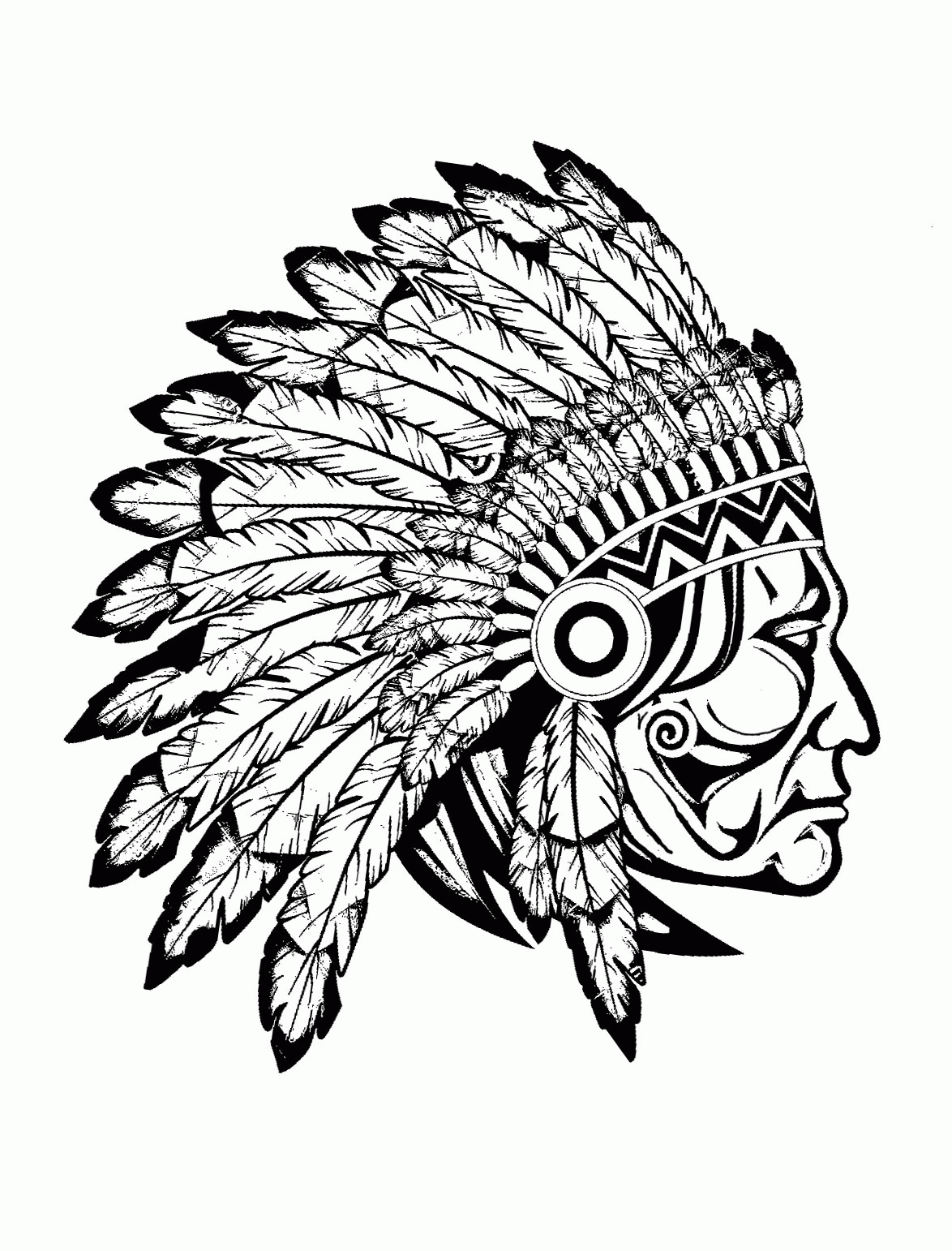 american indian coloring pages