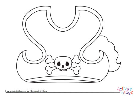 pirate hat coloring page