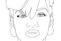 rihanna coloring pages