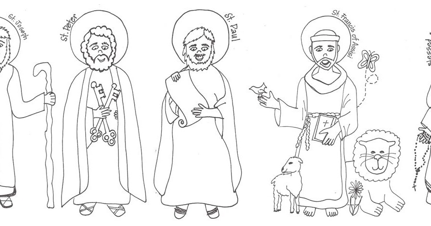 st peter coloring page