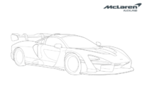 mclaren senna coloring pages