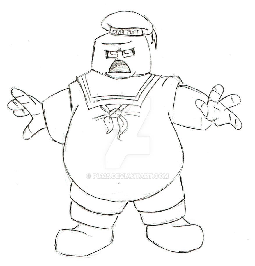 stay puft marshmallow man coloring pages