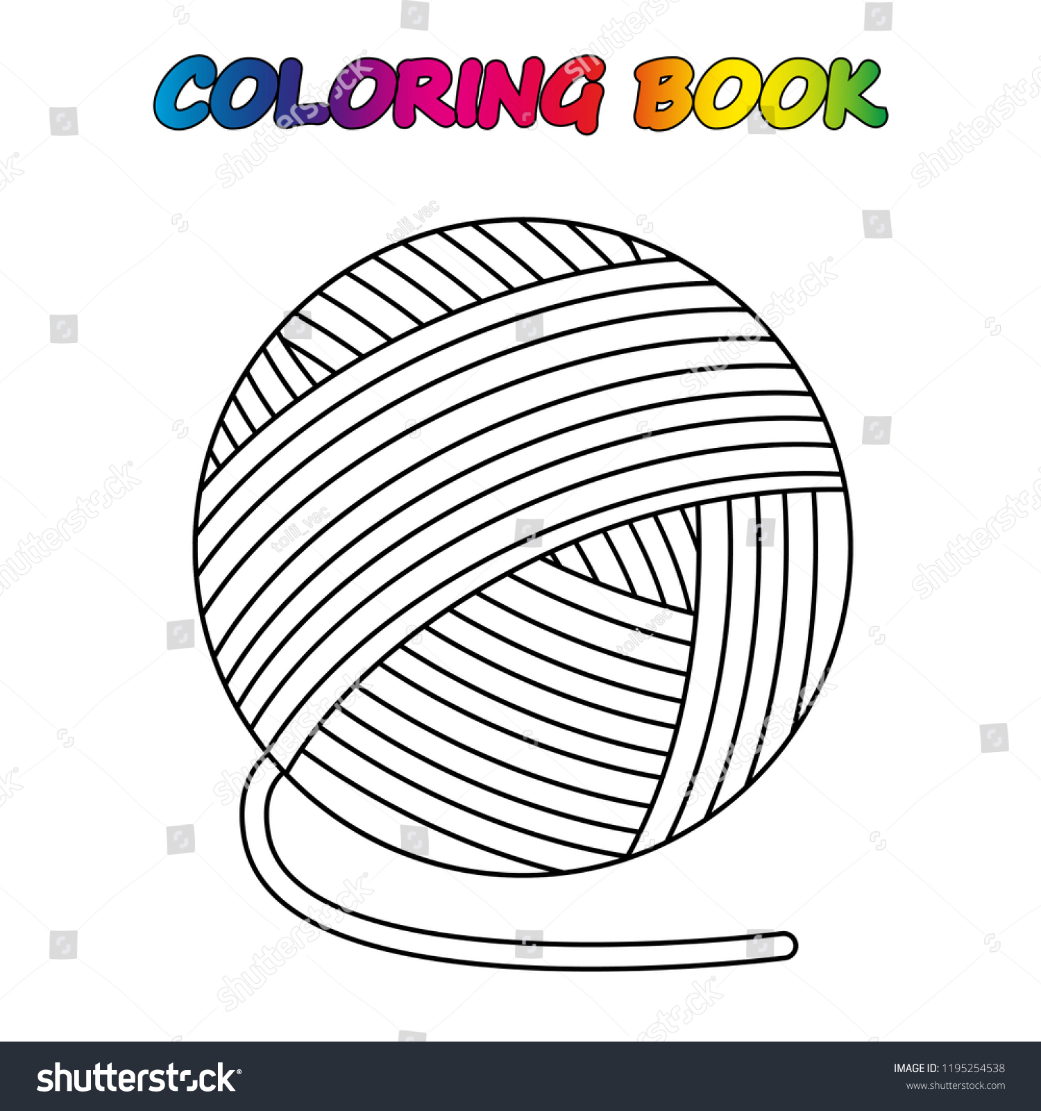 yarn coloring page