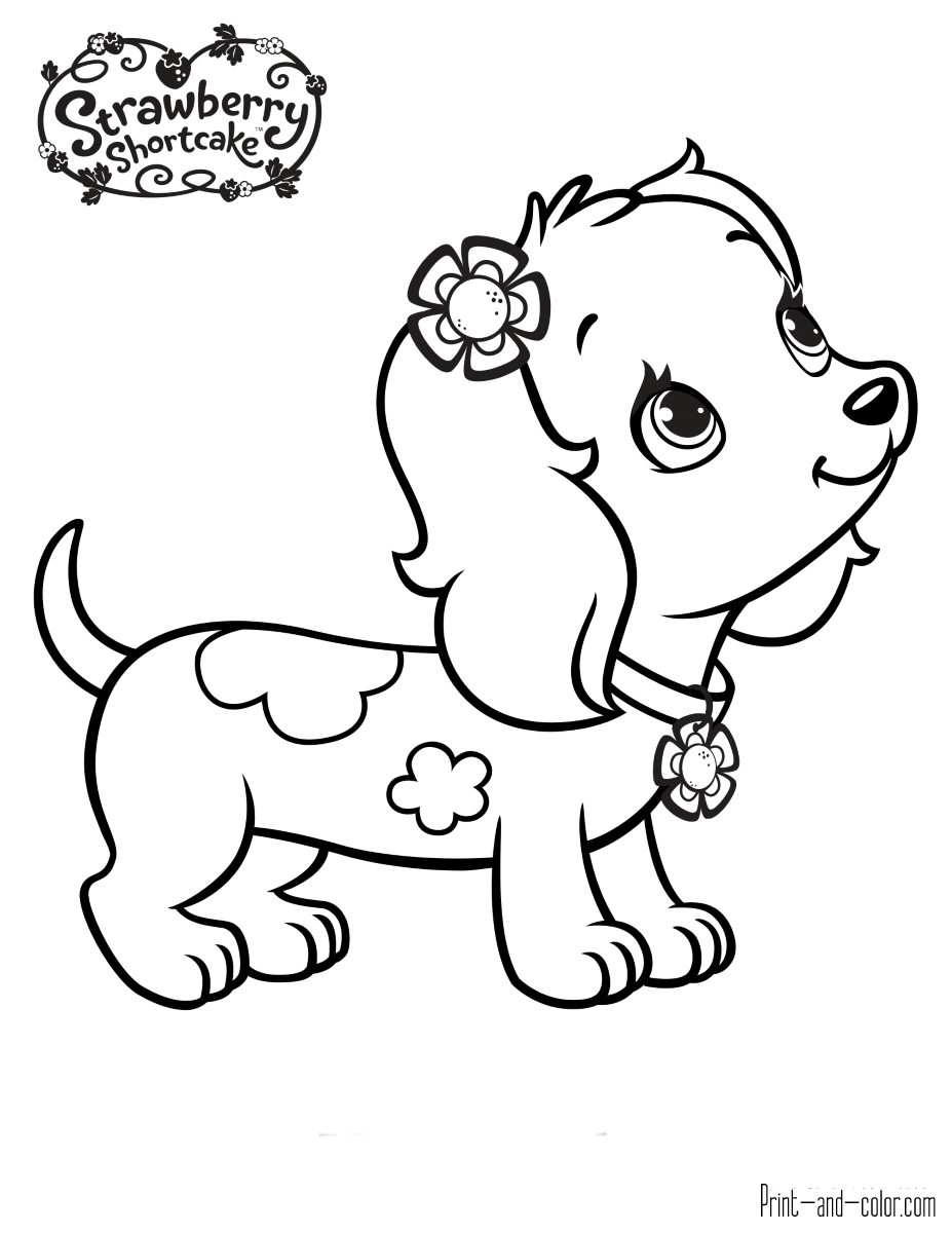 free strawberry shortcake coloring pages