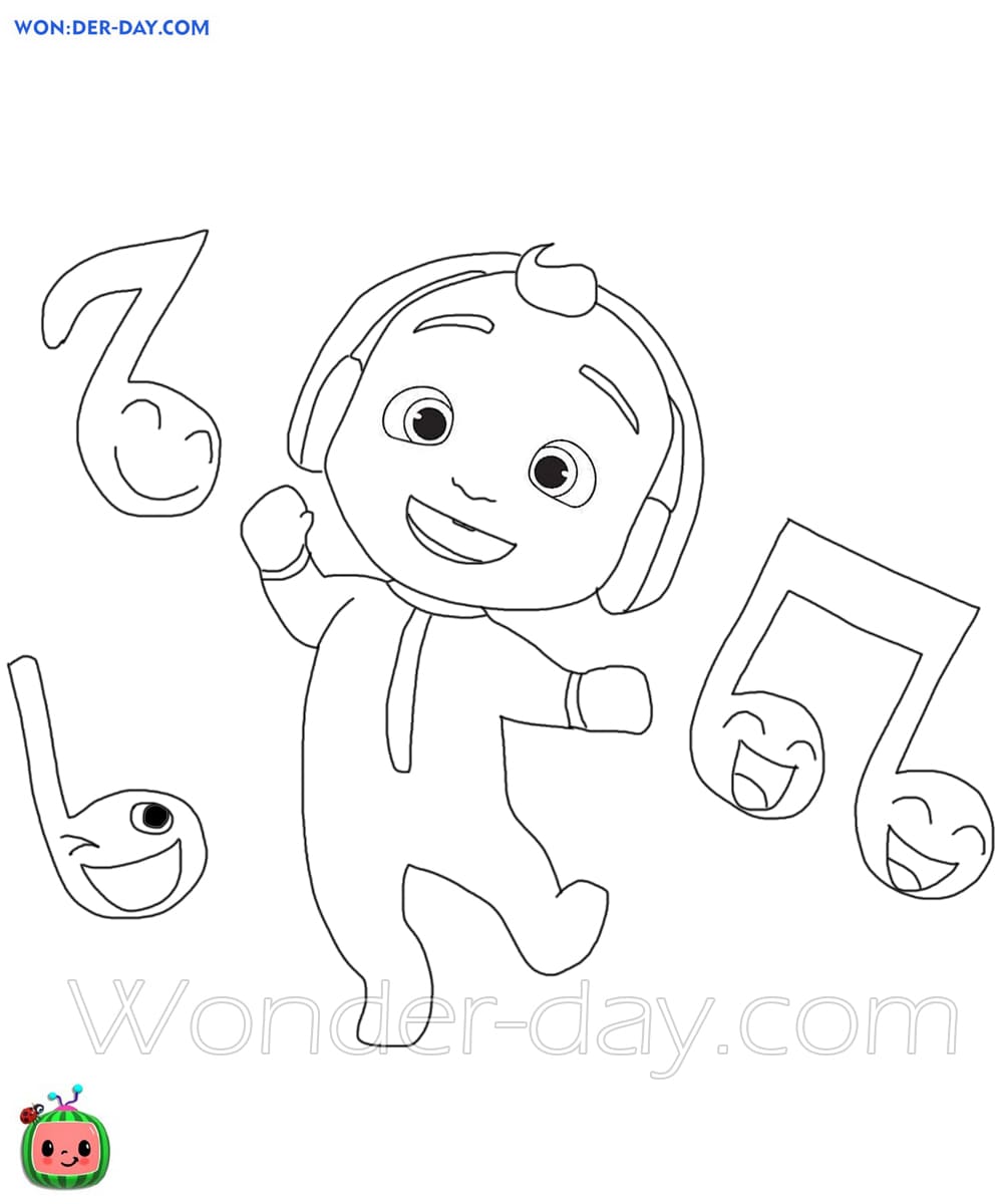 Cocomelon Coloring pages - 50 Coloring pages | WONDER DAY — Coloring