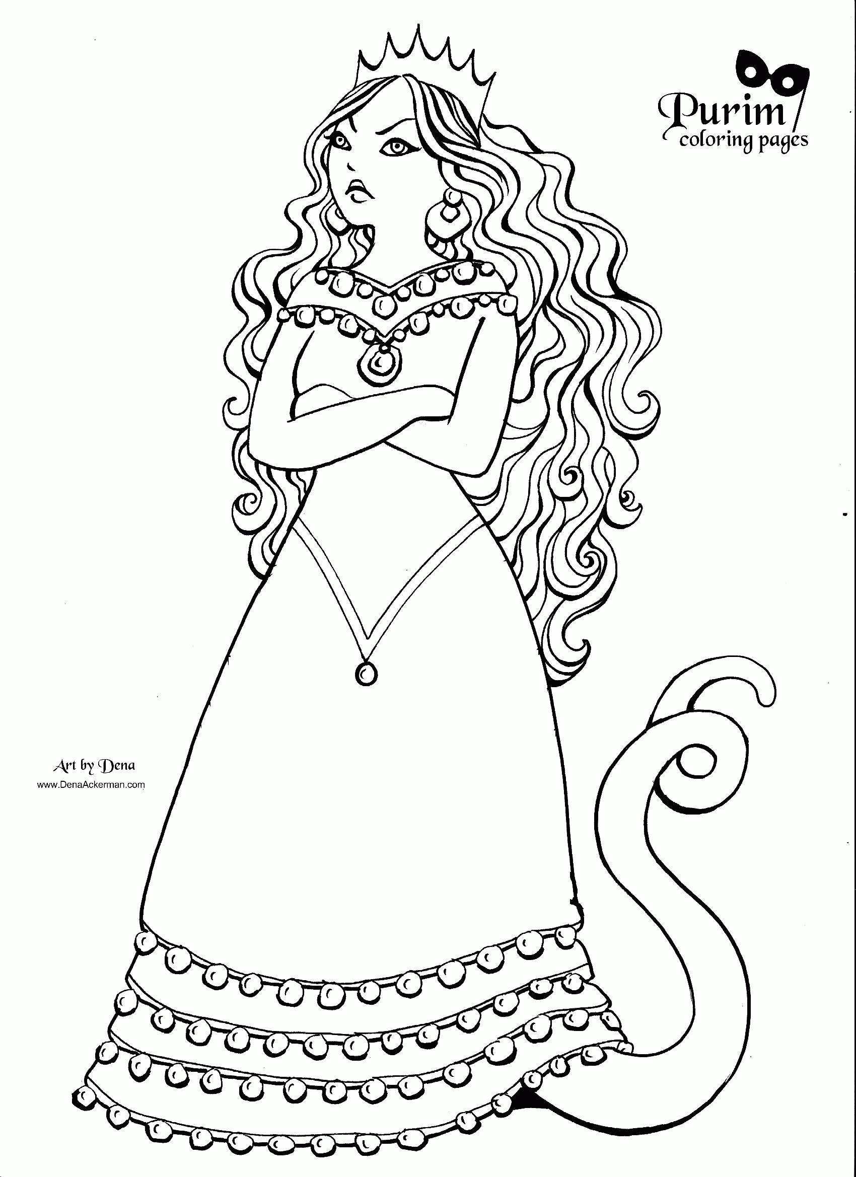 purim coloring pages free