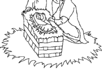 jesus birth coloring page