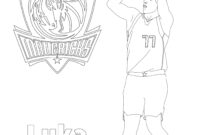 luka doncic coloring page