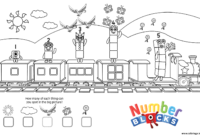 numberblocks coloring pages 1000