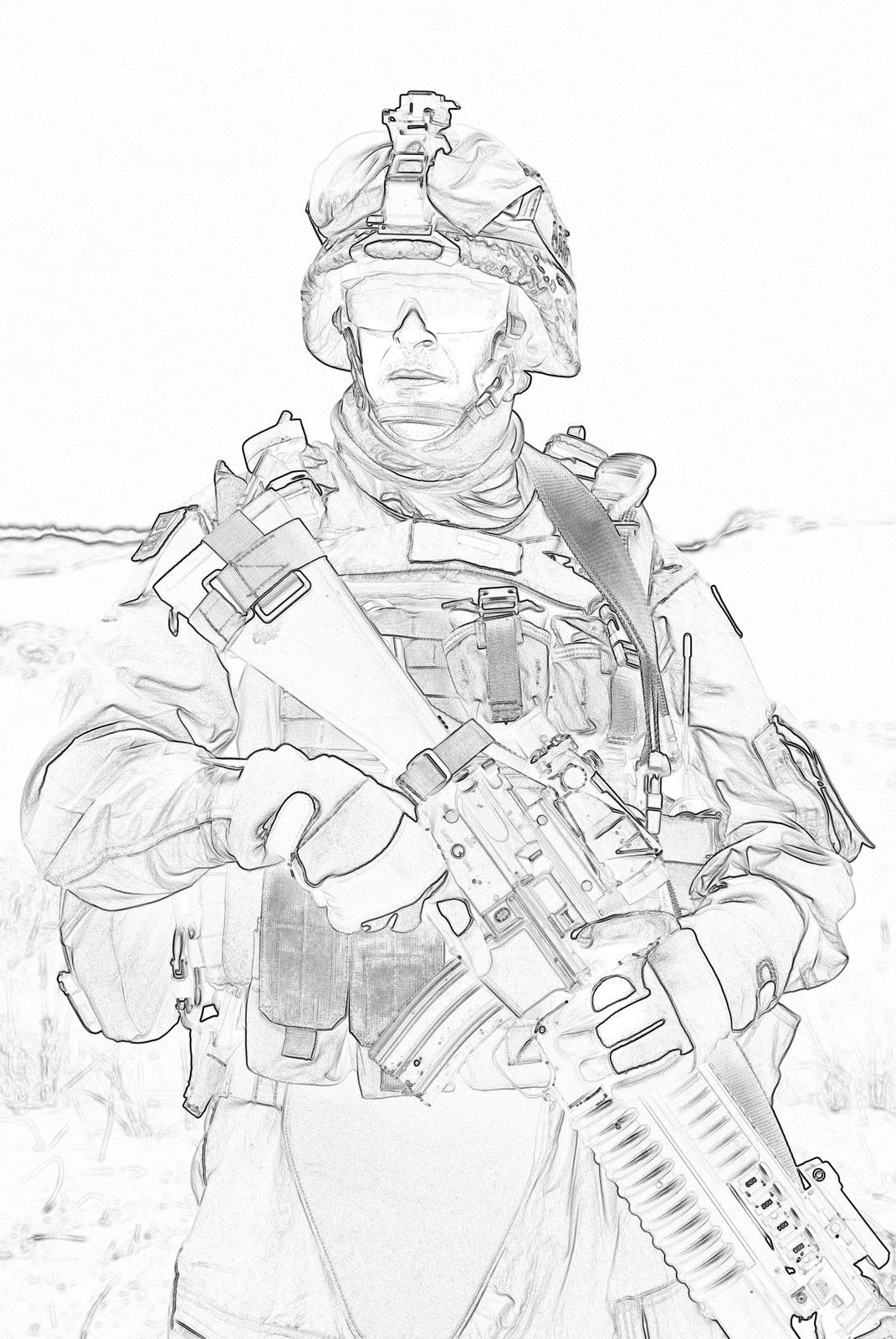 marines coloring pages