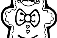 cute gingerbread man coloring page