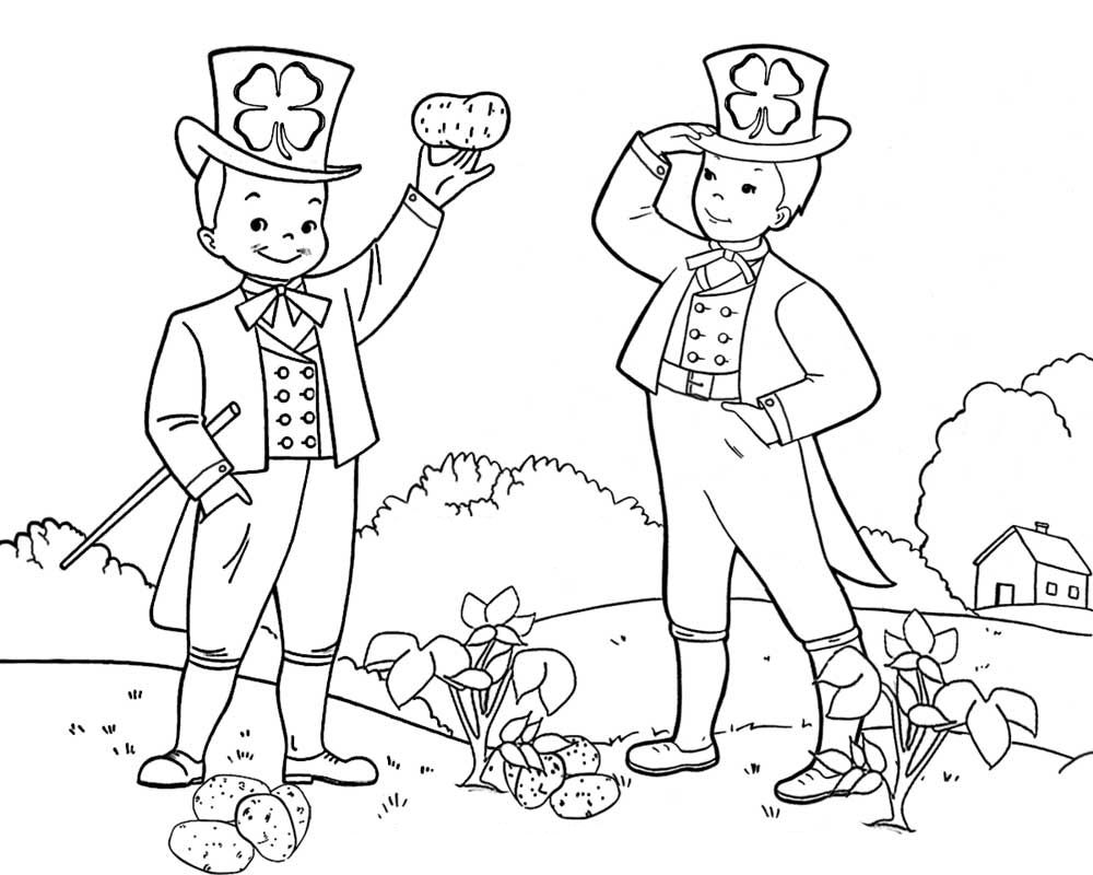 irish coloring pages for adults