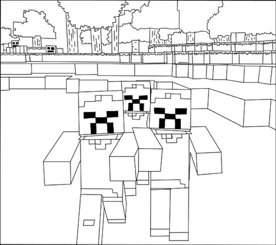 Minecraft zombie coloring page | Minecraft coloring pages, Minecraft