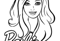 vintage barbie coloring pages