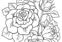 flower tattoo coloring pages