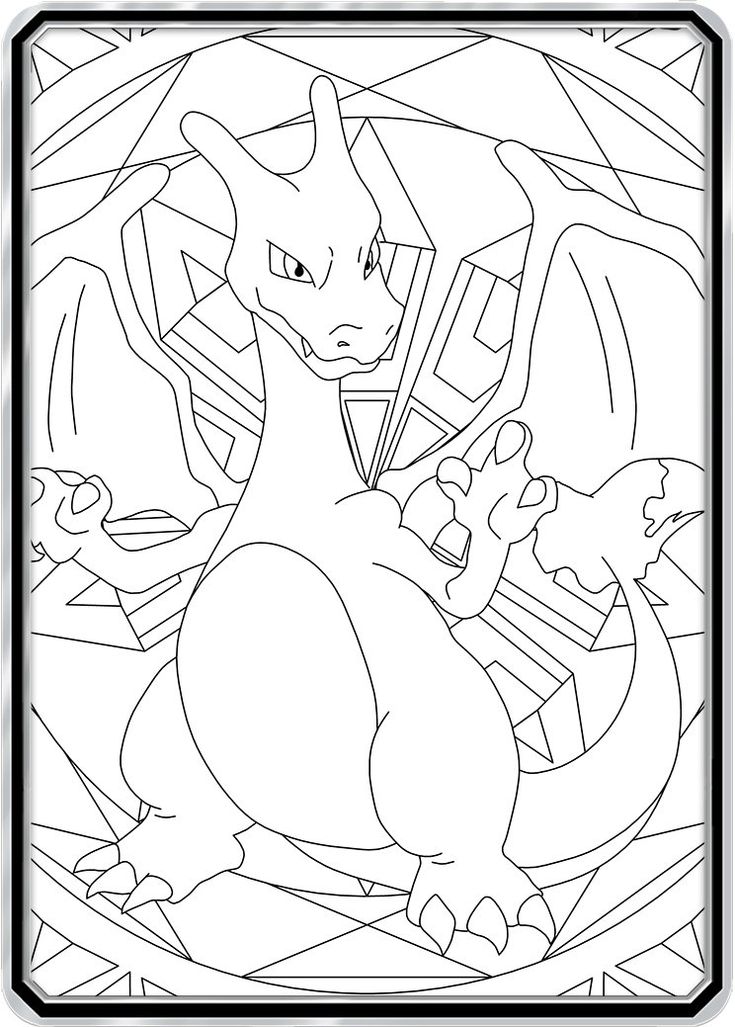 pokemon charizard vmax coloring pages