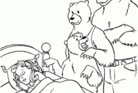 goldilocks and the three bears coloring pages