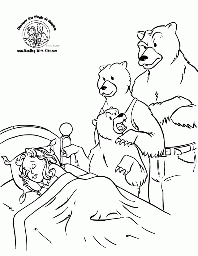 goldilocks and the three bears coloring pages