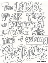 forgiveness coloring page