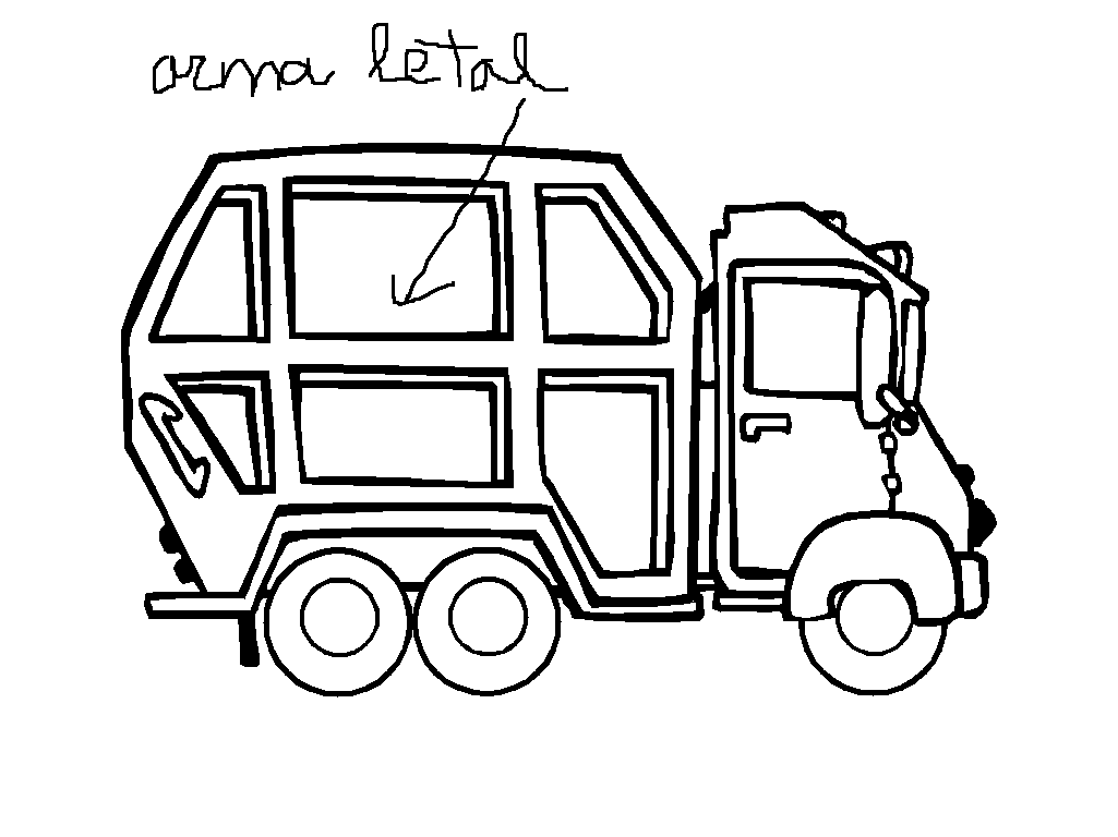 garbage truck coloring pages free