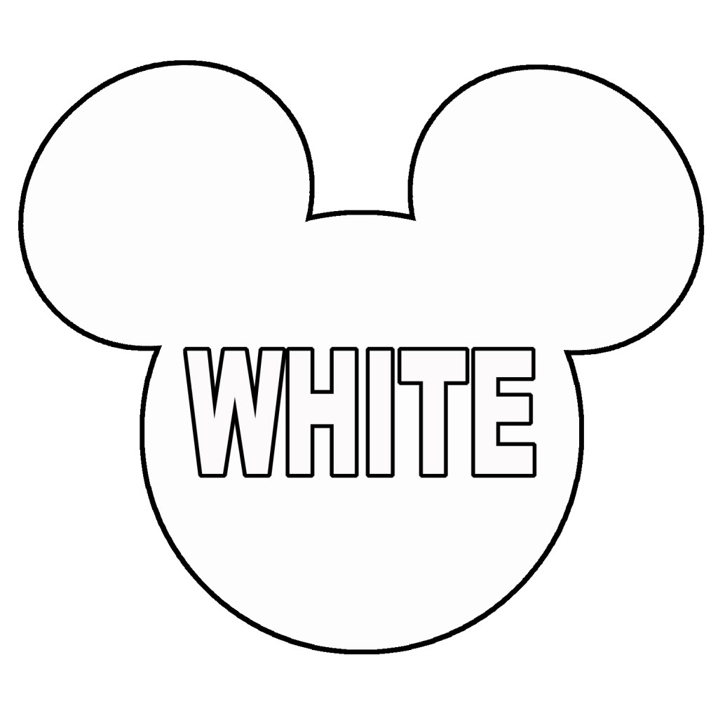 mickey mouse head coloring pages