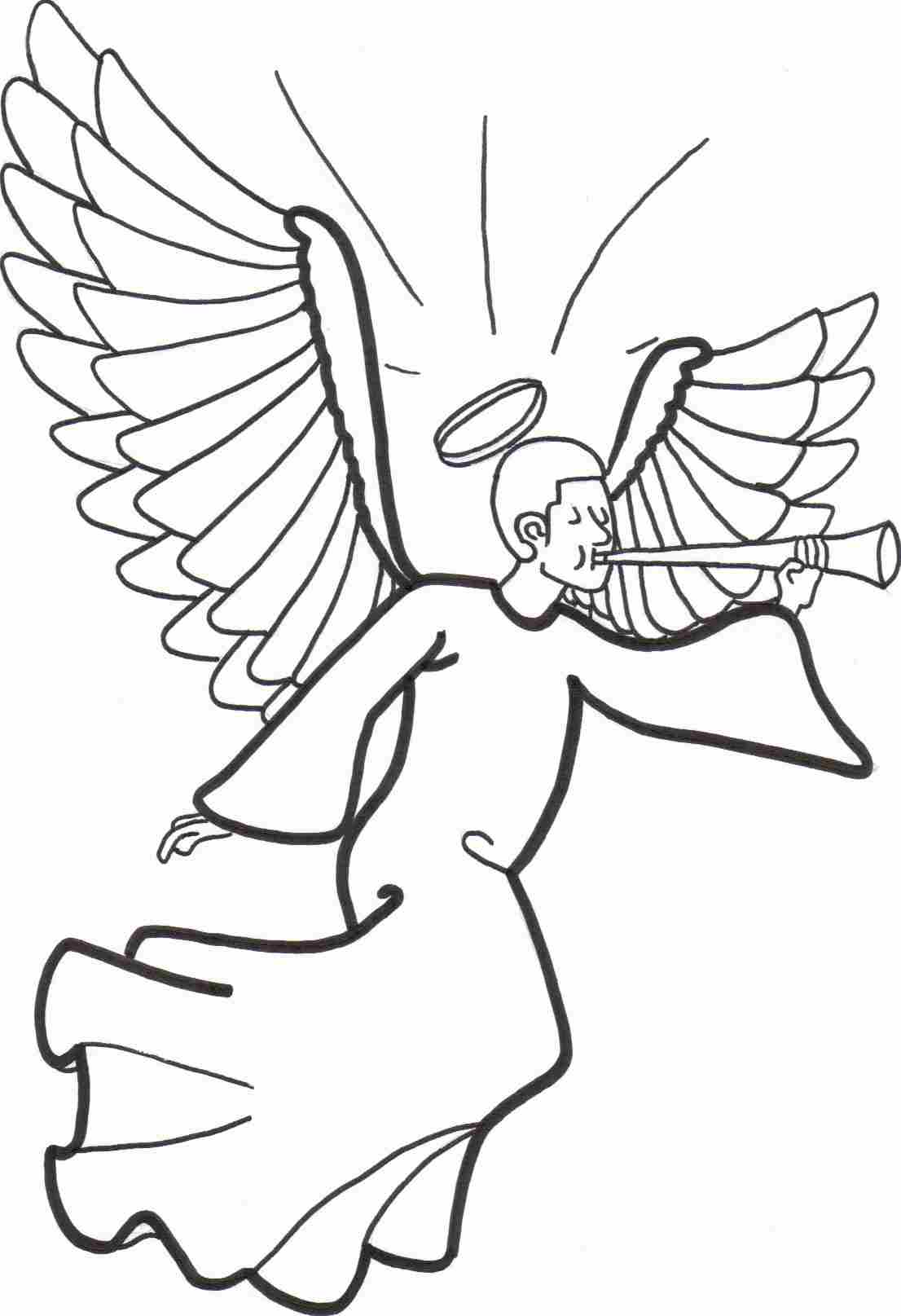 free printable angel coloring pages