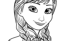 anna coloring page