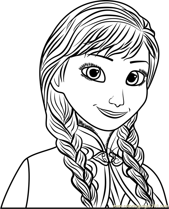 anna coloring page