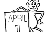 april fools coloring page