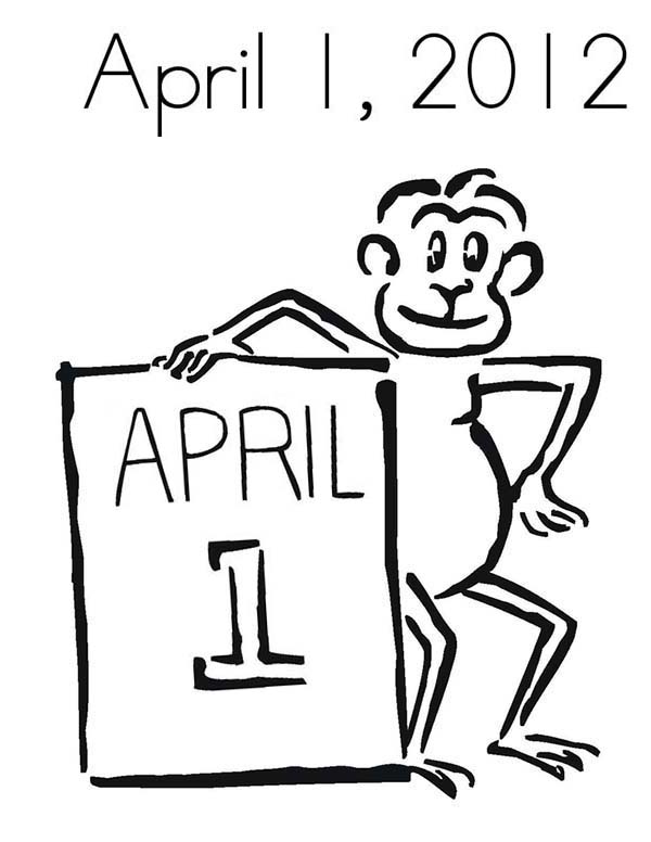 april fools coloring page