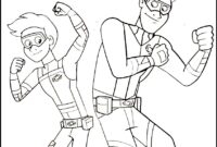 danger force coloring pages