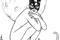 cat woman coloring pages