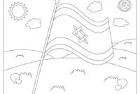 flag of israel coloring page